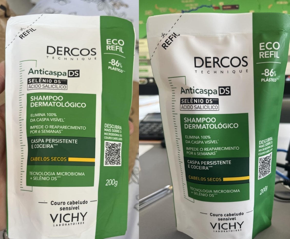 Refil Vichy Dercos Shampoo Anticaspa DS Cabelos Secos 200g