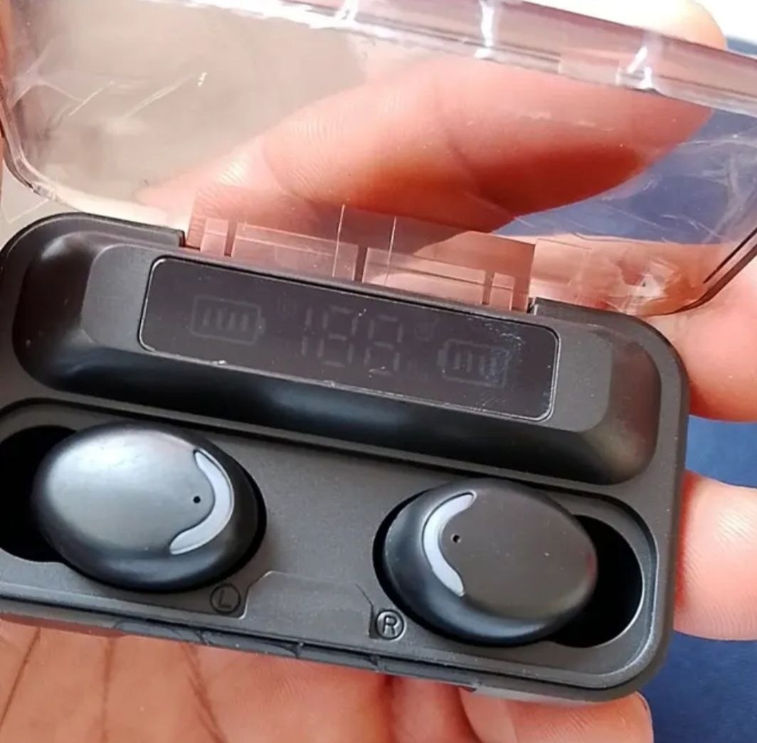 Fone de Ouvido Bluetooth 5.1 F9-5 Sem Fio com Estojo Carregador
