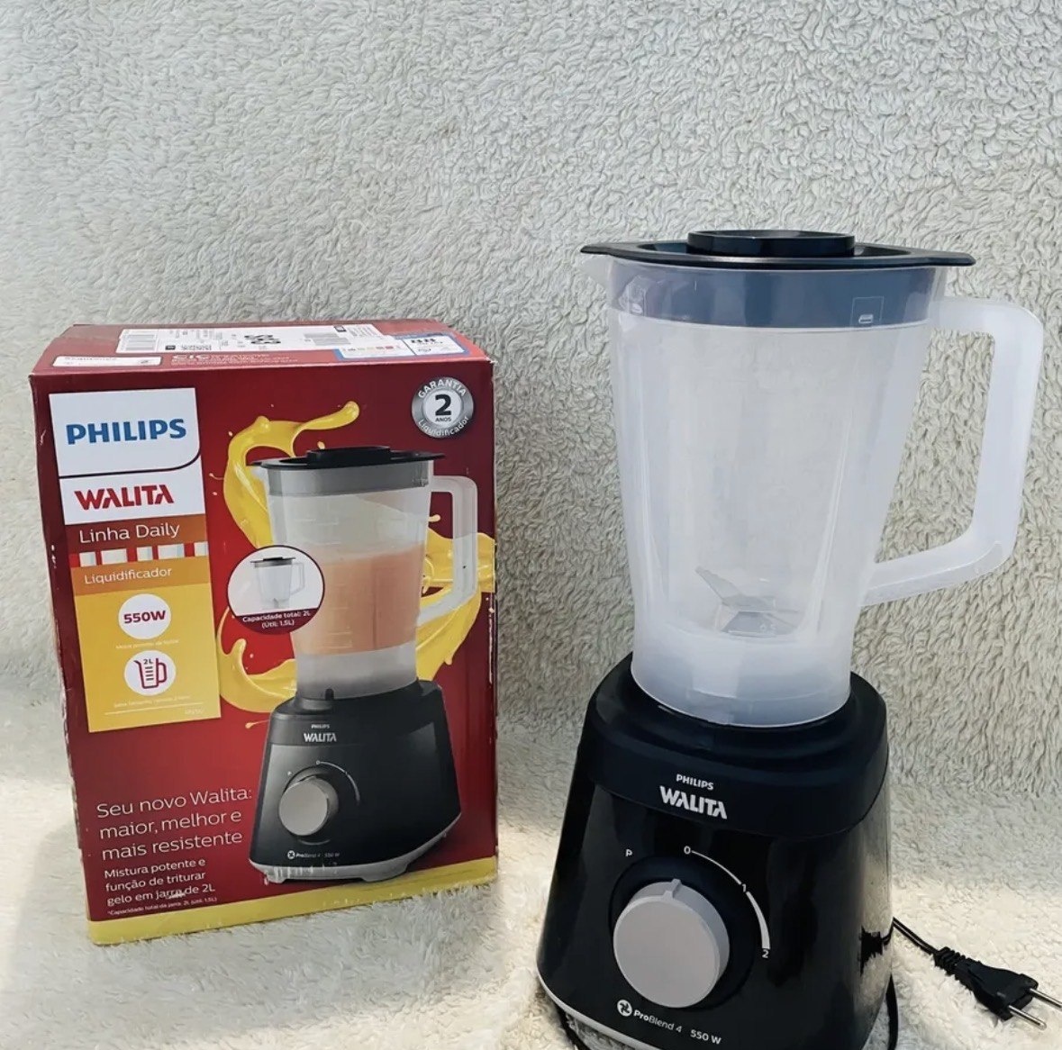 Liquidificador Walita Daily RI2110 550W 2 Velocidades Philips