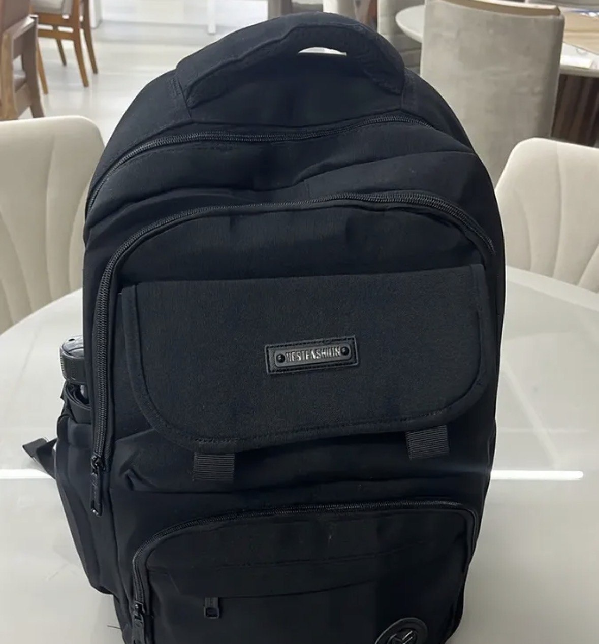 Mochila Reforçada E Impermeável Para Viagem Mochila Preto Liso