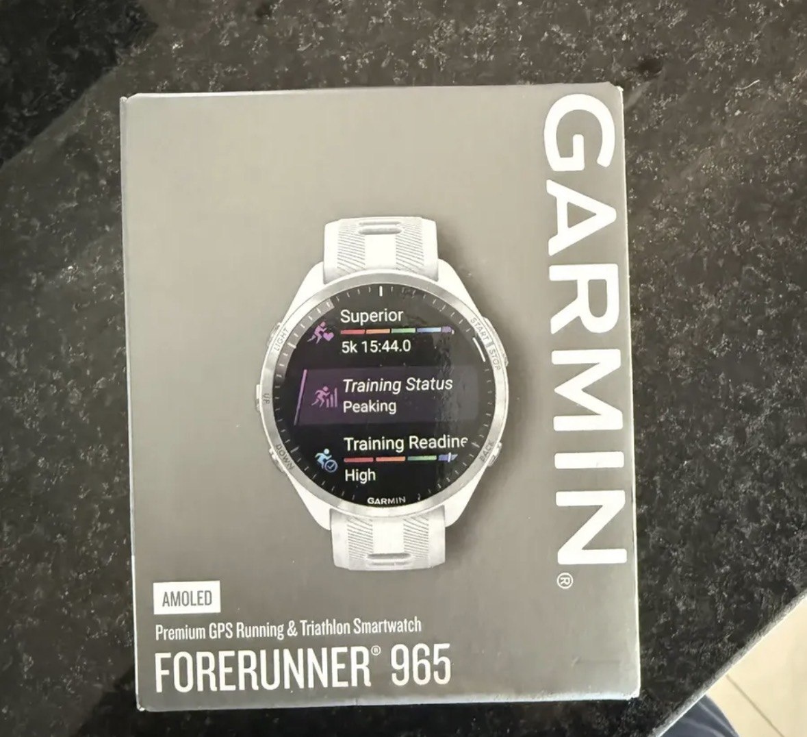 Relógio Garmin Forerunner 965 Com Gps 47mm Branco