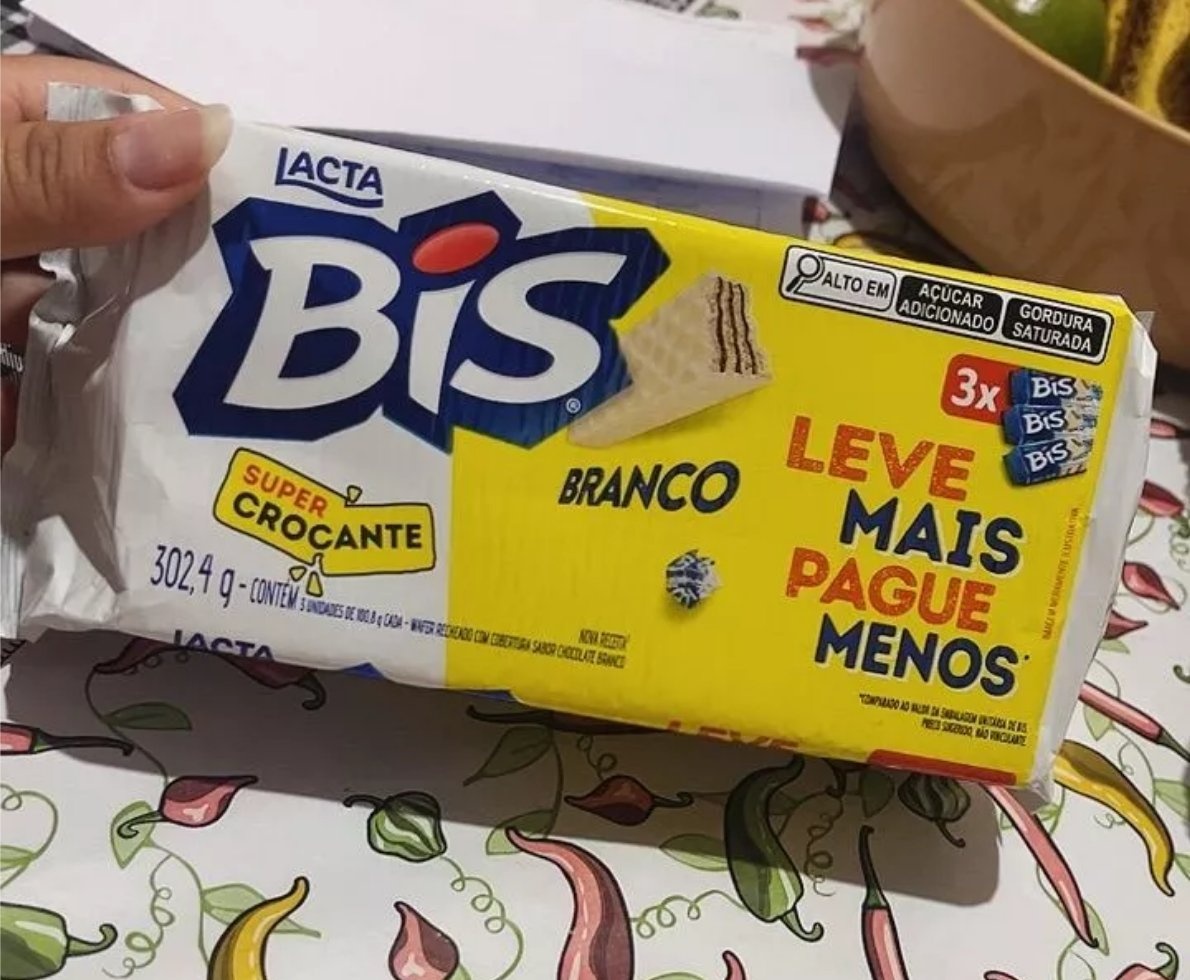 Chocolate Bis Branco Laka Tripack - 3 unidades de 100,8g cada