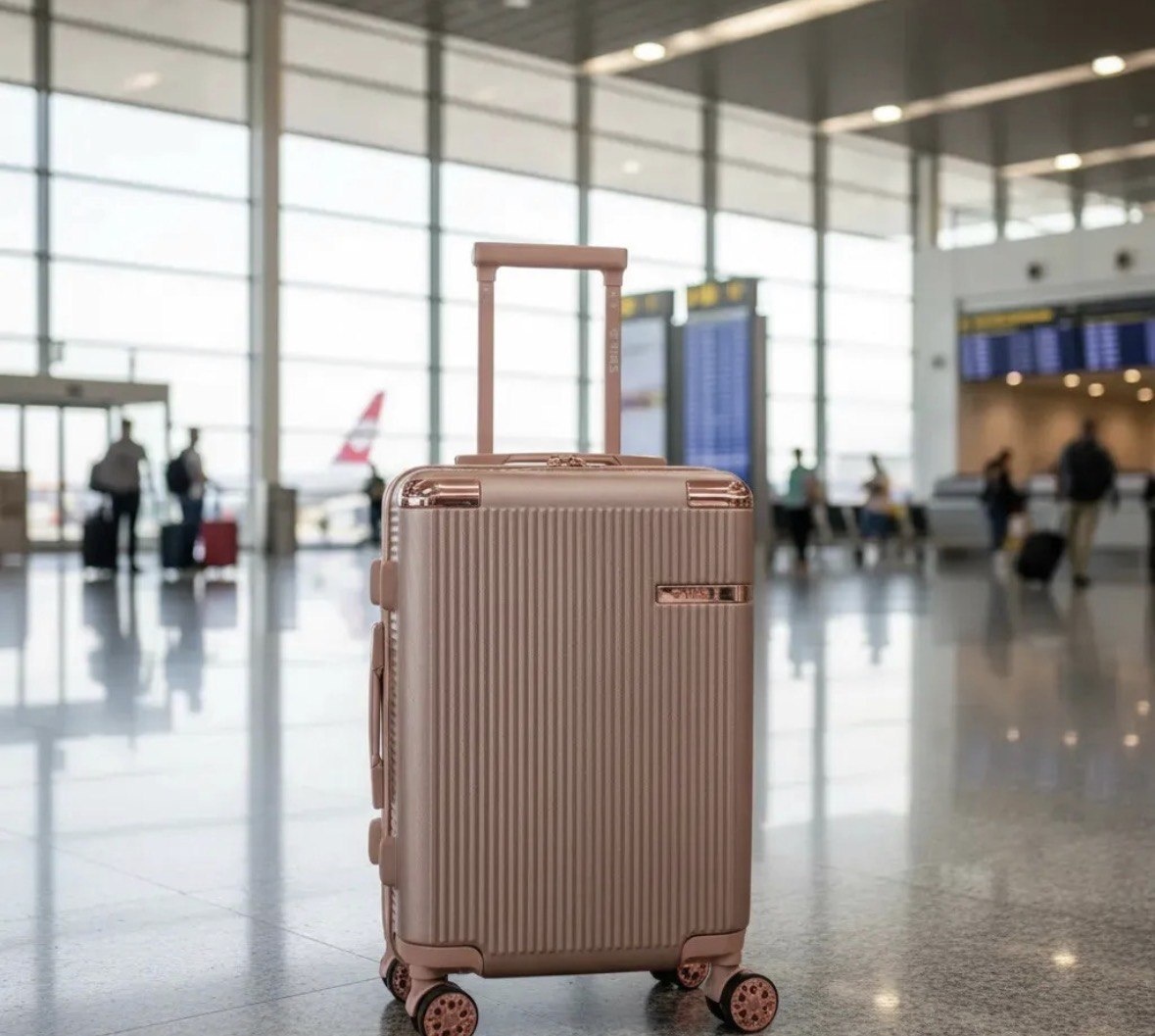 Mala De Viagem Bordo 10kg Cosmopolita P Yins Rose Listras