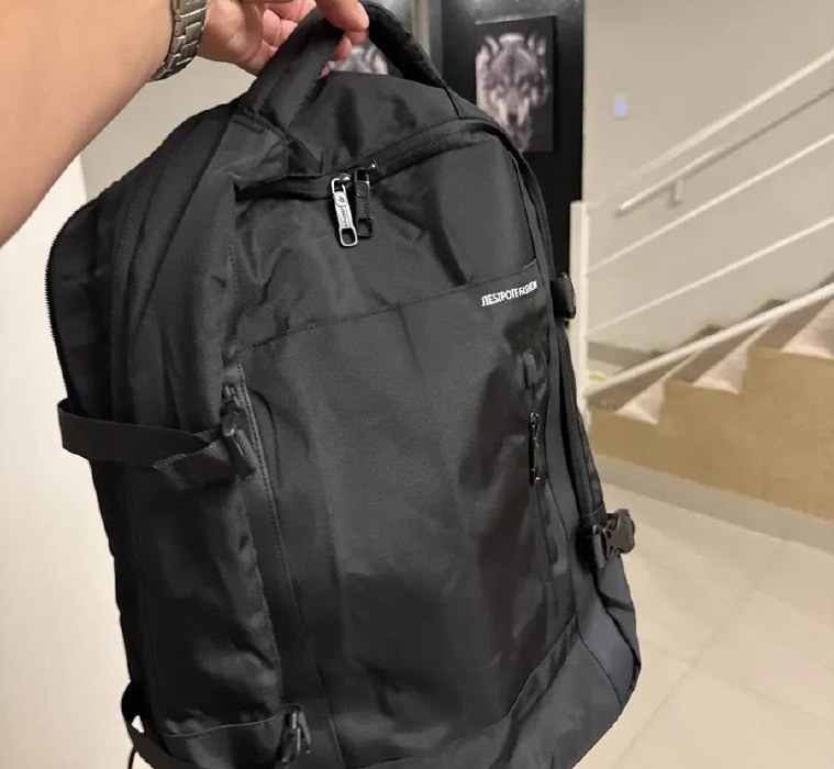 Mochila masculina, Impermeável Jiesipote Preta