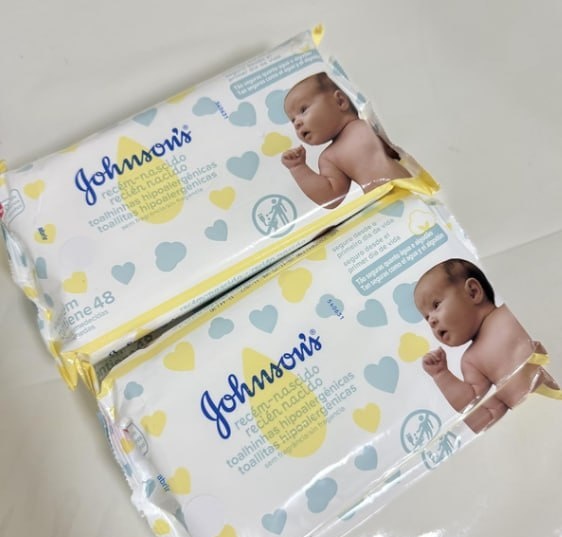 192 un. Lenços Umedecidos Johnsons Baby Recém-Nascido