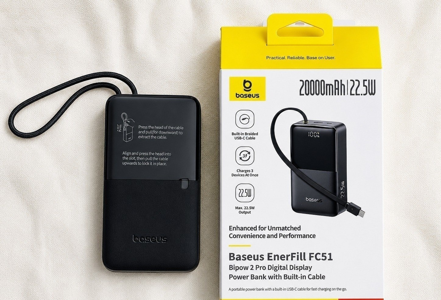 Power Bank Baseus Turbo Bipow2 Pro 20.000mAh 22.5W