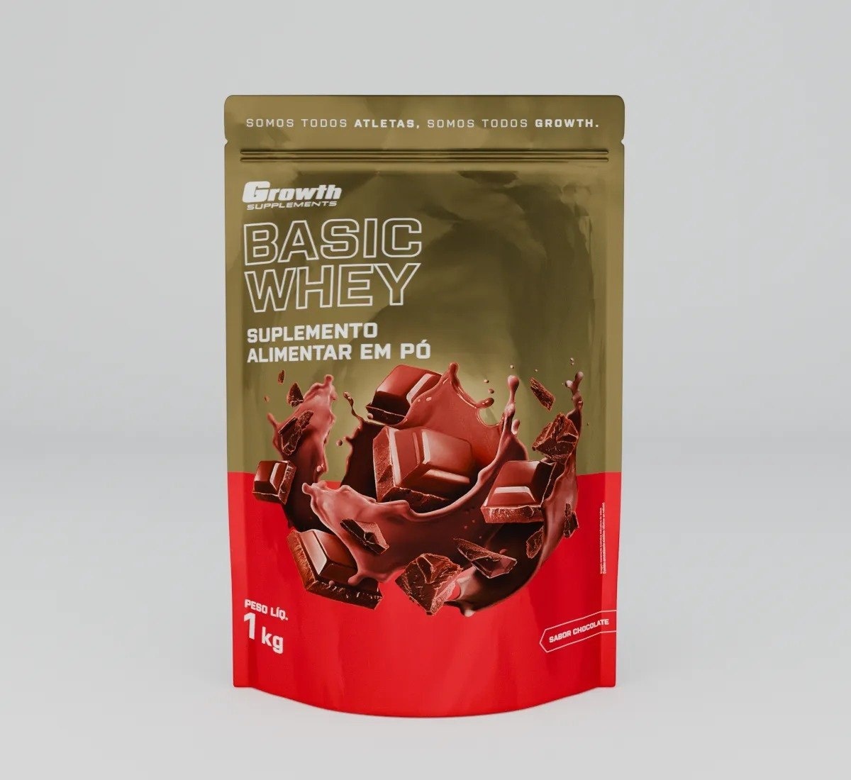 Basic Whey 1kg Growth Supplements - Chocolate