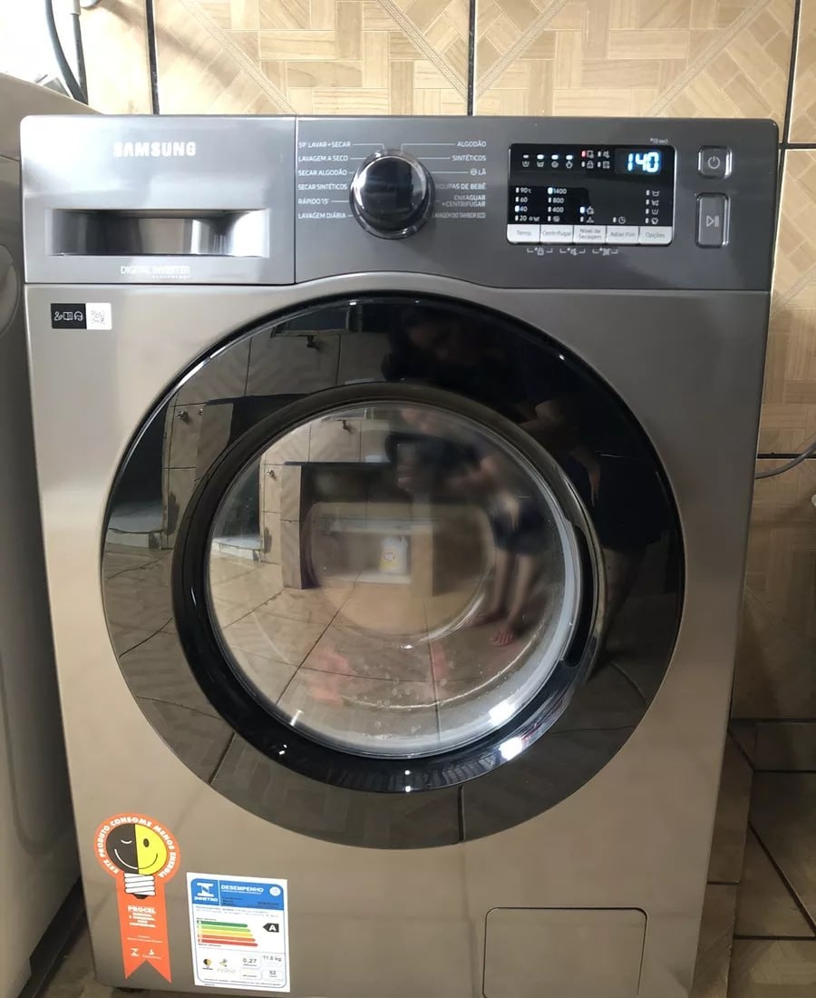 Lava e Seca Samsung WD11M Inox Digital Inverter 11kg