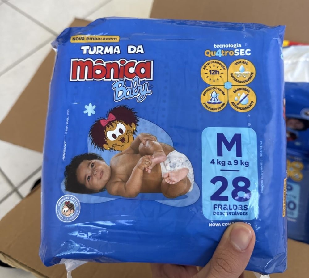 Pack 28 un. Fralda Baby Jumbo M
