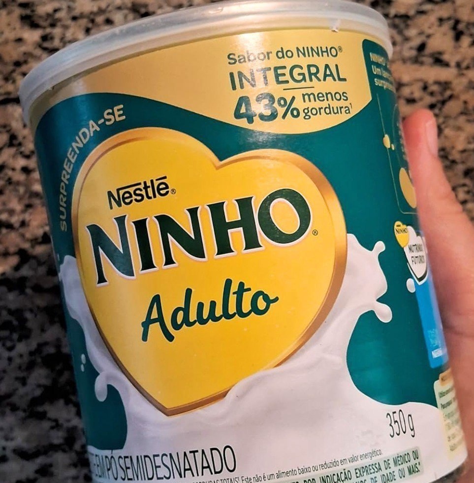 Leite Pó Semidesnatado Ninho Adulto Lata 350g