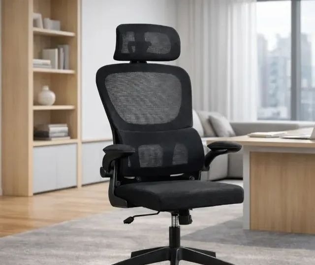 Cadeira Escritório Presidente Ergonômica Arcanis Preto Marqs