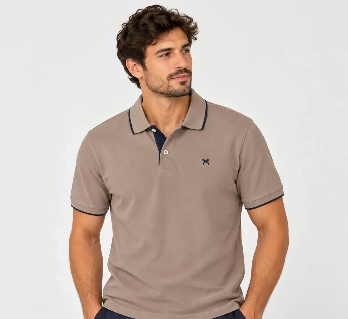 Camisa Gola Polo Hering Básica Masculina Piquet Com Bordado