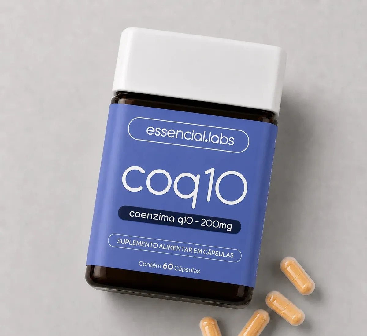 COENZIMA Q10 200mg - Fórmula com Máxima Concentração e Pureza - 60 doses