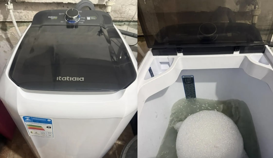 Tanquinho Itatiaia 10kg Lavadora Semiautomática Branca 127v