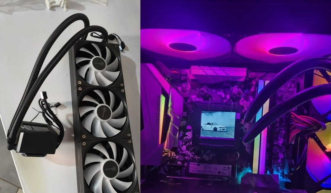 Watercooler Kalkan 360mm ARGB Aura LCD