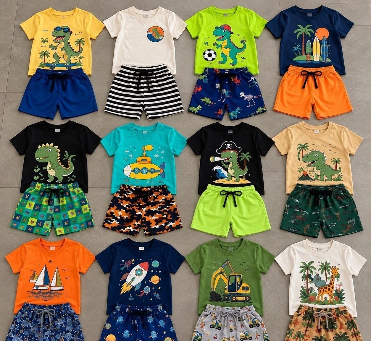 Kit com 6 Peças de Roupa Infantil