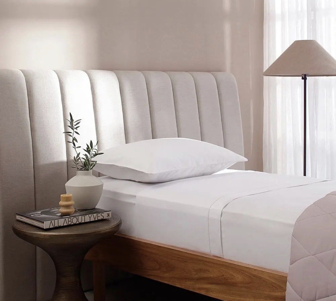 Jogo De Cama Solteiro Buddemeyer Cotton Essential Cor Branco