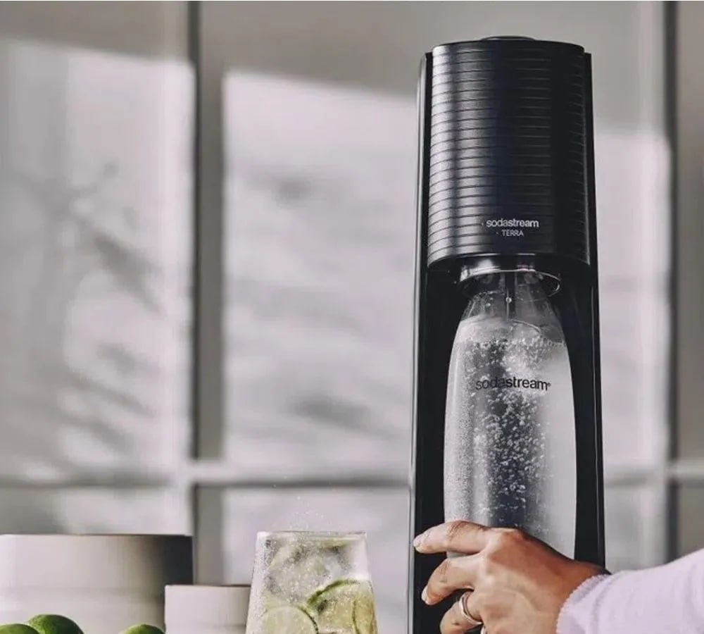 Máquina de Água com Gás SodaStream com Cilindro