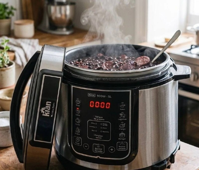 Panela De Pressão Elétrica 5 Litros Kian Inox