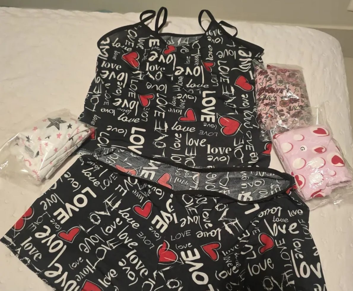 Kit 4 Conjuntos Baby Doll Pijama Short e Blusa