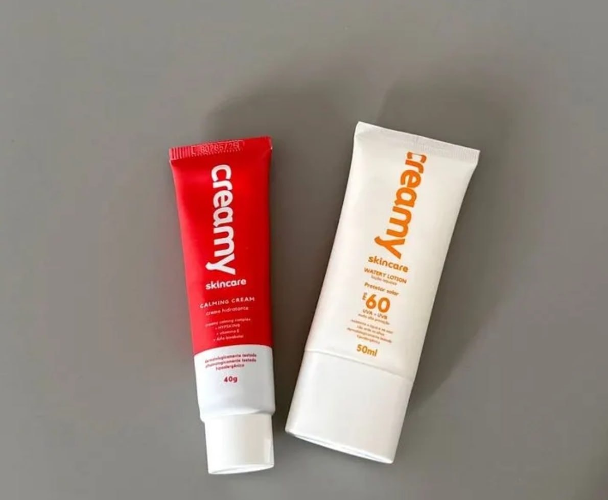Kit Duo Protetor Solar FPS60  Calming Cream Creamy Skincare