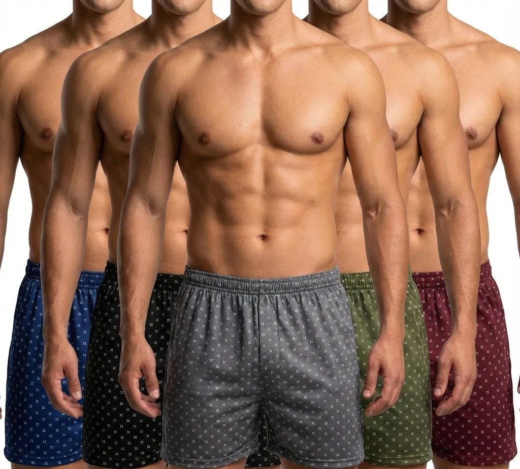 Kit 5 Short De Dormir Cueca Samba Canção