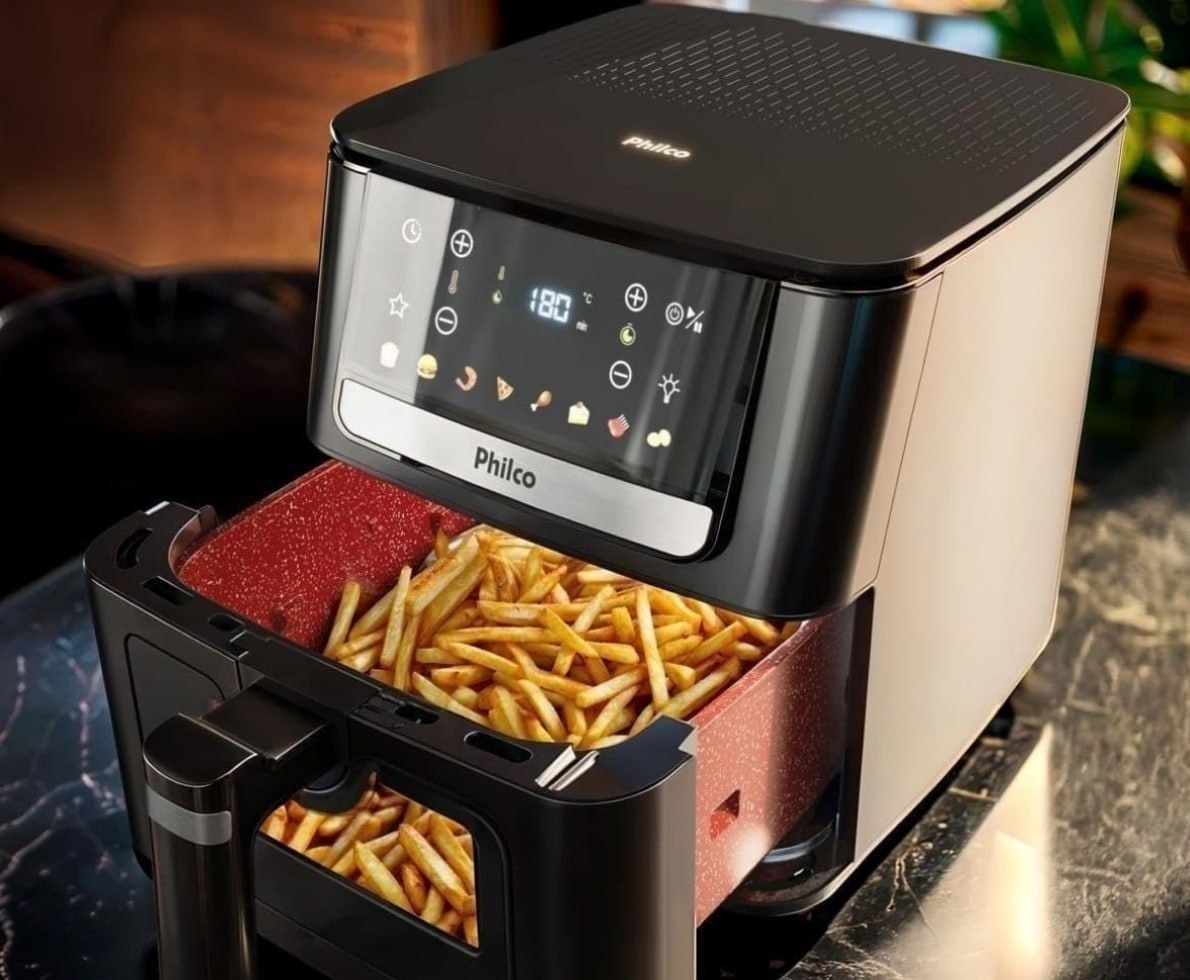 Air Fryer Philco 6,5L Visor Glass 1700W 127V