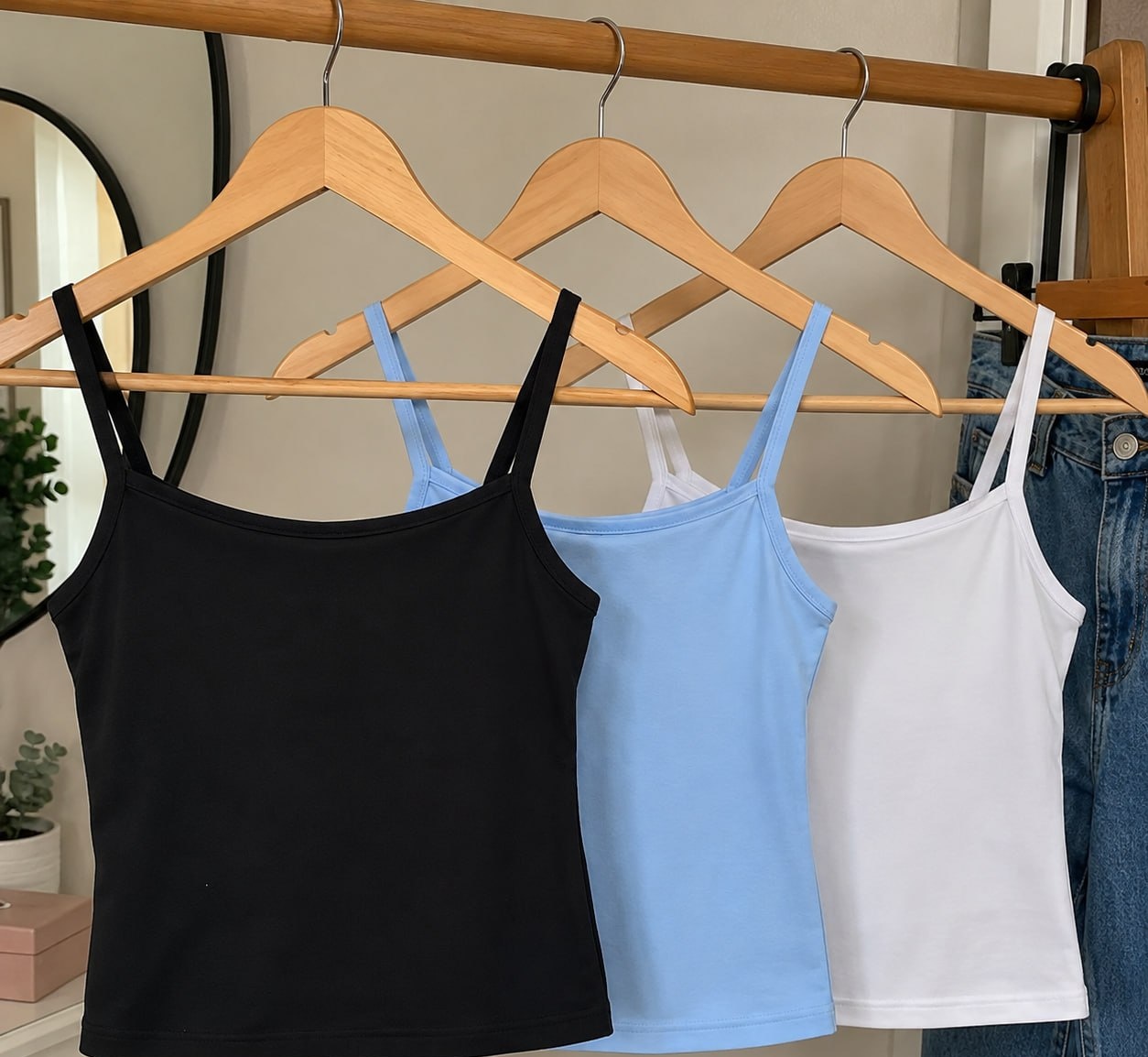 Kit com 3 Regatinhas Femininas Suplex Forro Duplo