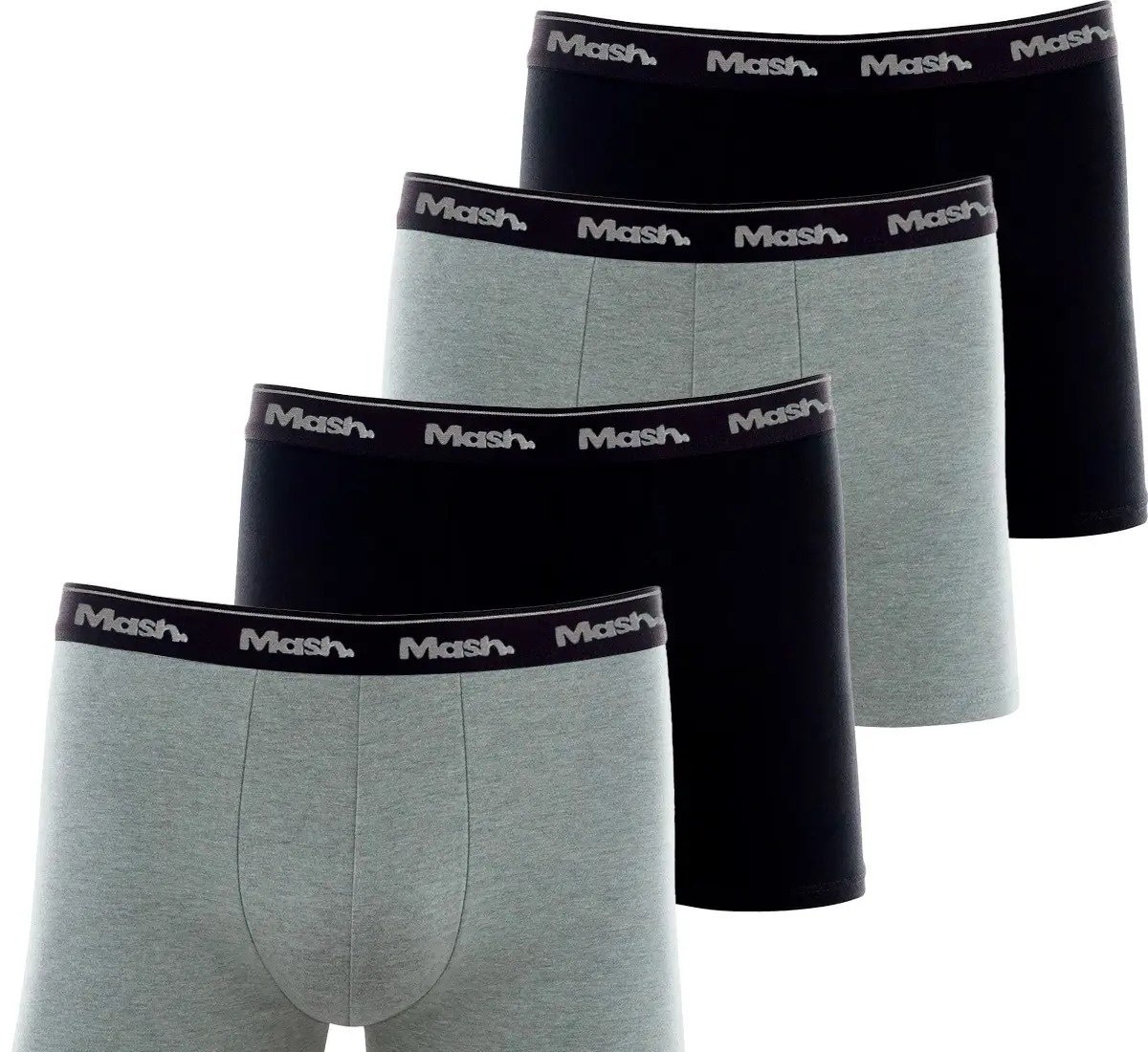 Kit 4 Cuecas Boxer Mash Algodão Box Confortável