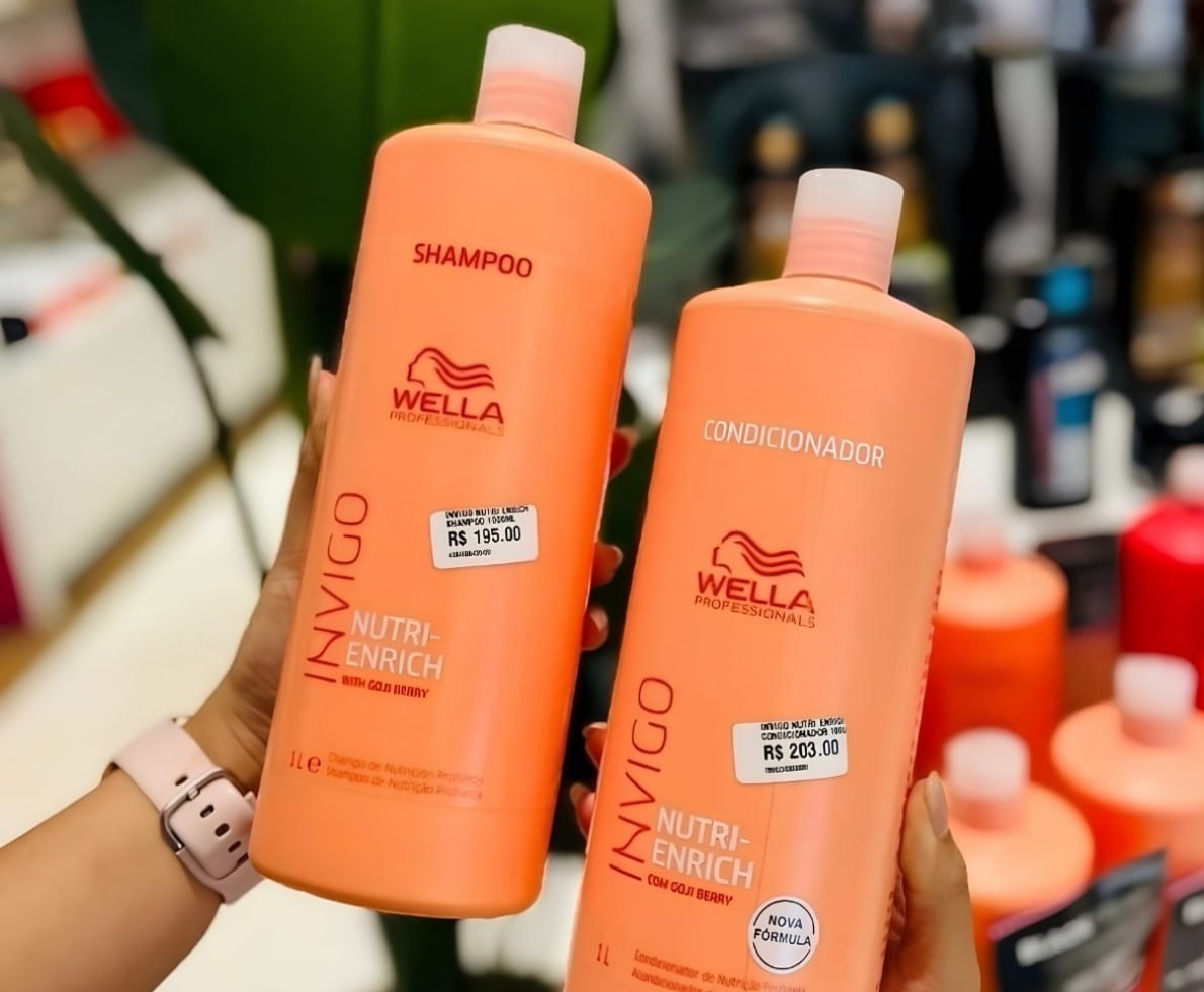 Kit Wella Invigo Nutri Enrich Shampoo e Condicionador 2 L