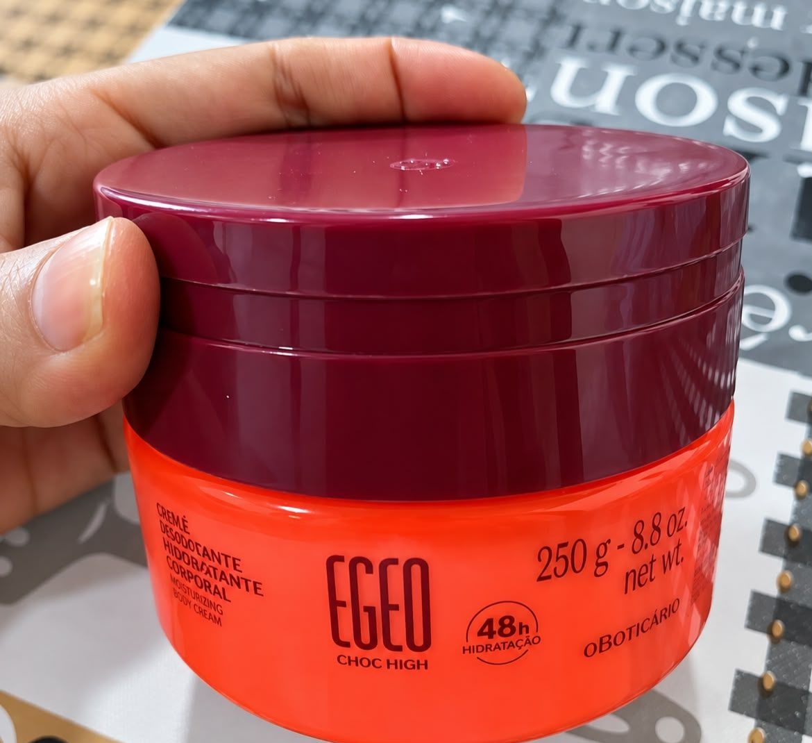 Suflê Hidratante Corporal Egeo High 250g O Boticário