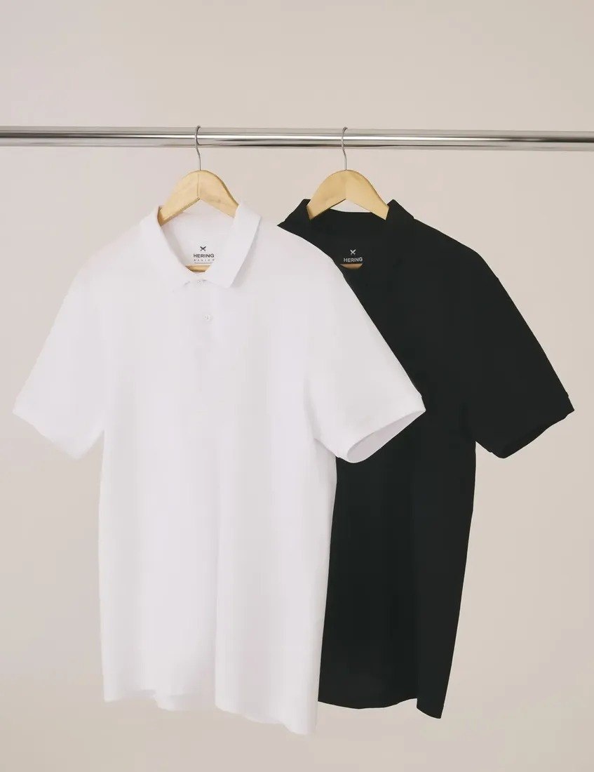 Kit Com 2 Camisas Polo Básicas Masculinas Hering