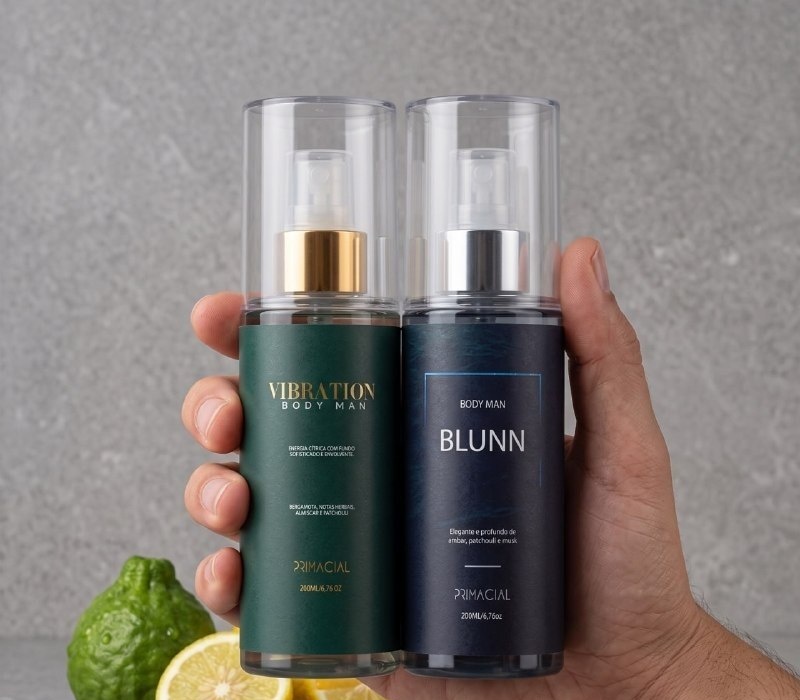 Kit Body Splash Masculino Vibration e Blunn 200ml