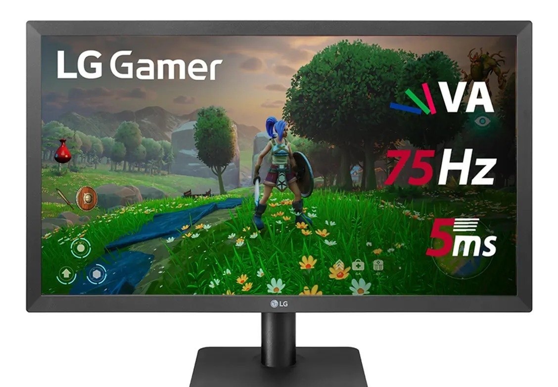 MONITOR GAMER LG 22MP410 - TELA VA DE 21.5, FHD 1920X1080, 75HZ, 5MS GTG, HDMI, FREESYNC