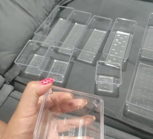 Kit 10 Organizador Multiuso Acrílico