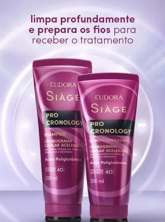 Combo Siàge Pro Cronology Shampoo 250ml  Condicionador 200