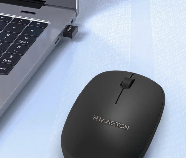 Mouse Sem Fio 2.4g Pilha Aaa Dpi 1200 Para Pc