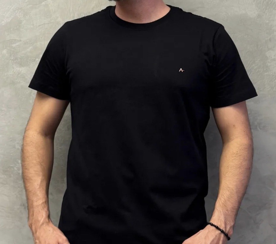 Camiseta Aramis Masculino Básica Preta Casual