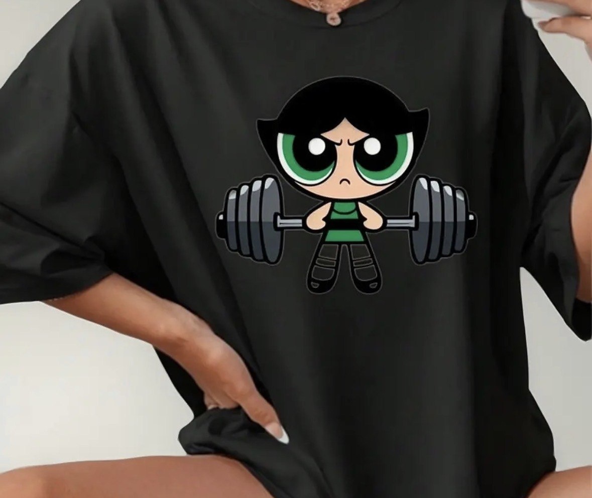 Camisetão Feminina Algodão T-shirt Gym Academia Estampada