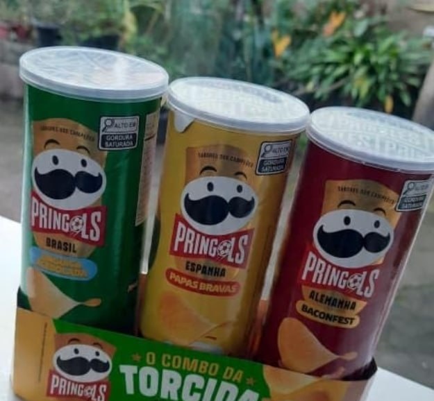 Pringles Tripack Festa do Futebol com 3 sabores