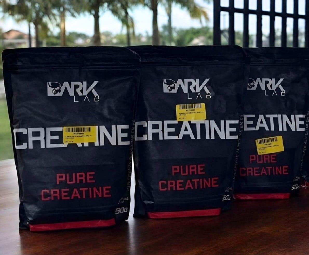 3x Creatina Monohidratada Pura Dark Lab 500g