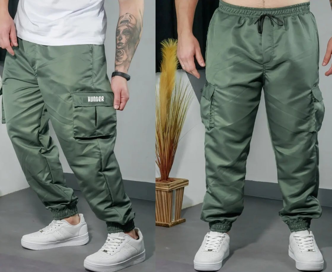 Calça Cargo Corta Vento Jogger Unisex