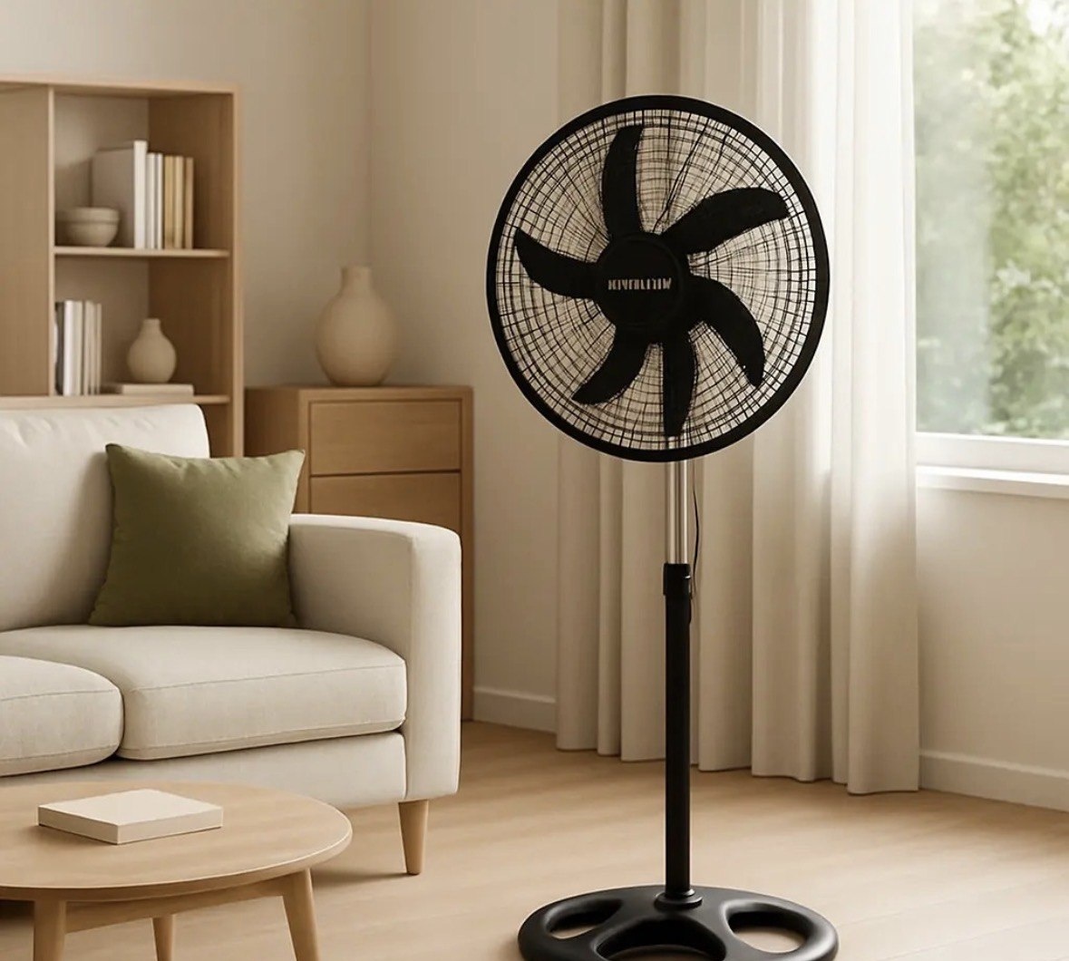 Ventilador De Pé E Chão 16 Polturbo 3 Vel 110 Ou 220v Fs 107