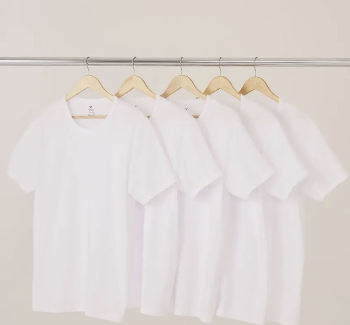 Kit Com 5 Camisetas Básicas Hering