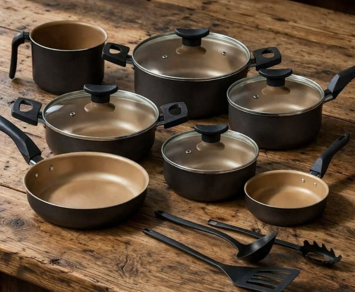 Conjunto Panelas Antiaderente 10 Peças Teflon