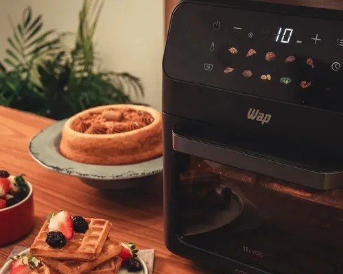 Air Fryer Oven Wap 11L Grey Stone Painel Digital 127V