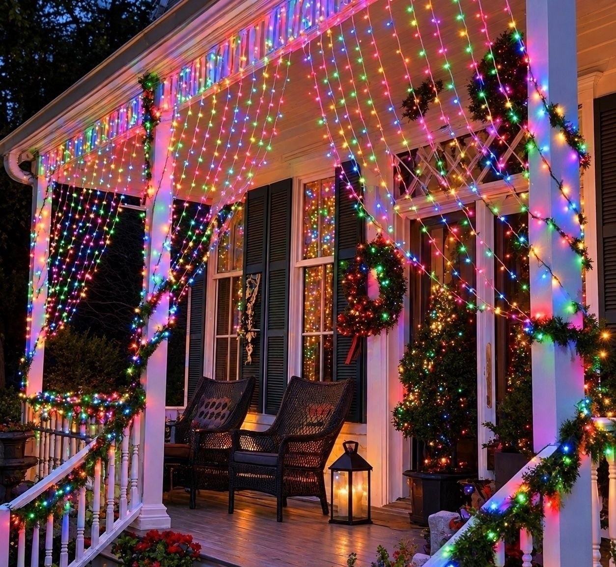 Pisca Cortina 300 Leds 3x3m 8 Modos Iluminação