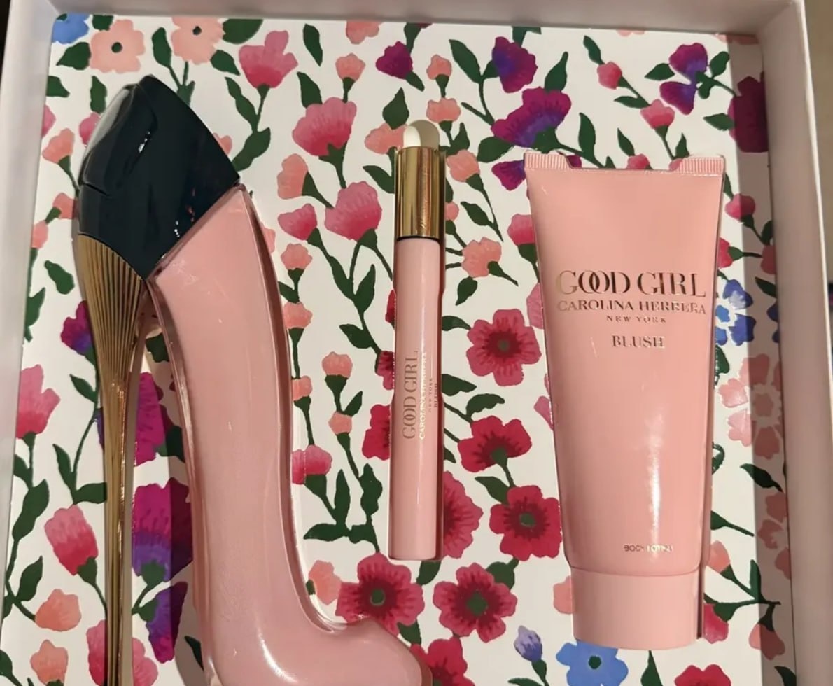 Kit Good Girl Blush Carolina Herrera Edp 80ml  Hidratante  Perfume 10ml