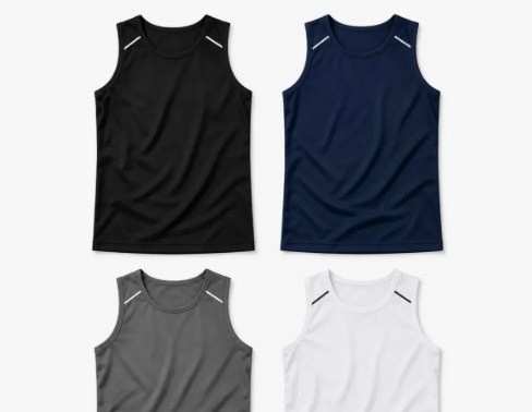 Kit 4 Regatas Dry Fit Basica Lisa Camisa De Treino