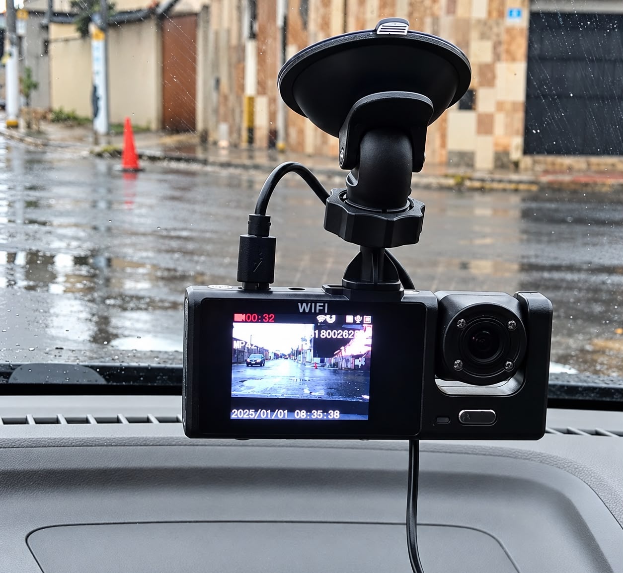3 Câmera Wifi Automotiva Veicular Carro Com Hd Noturna 1080p Icarbonx